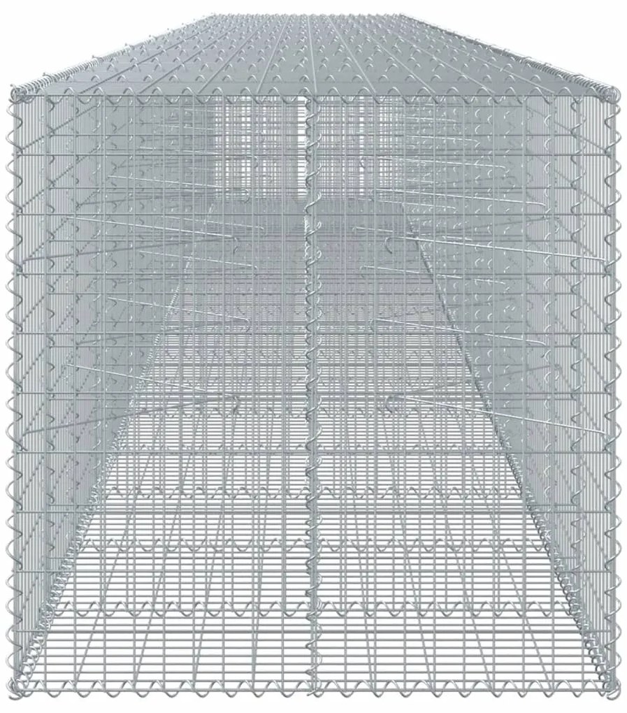 Cesto gabião com cobertura 950x100x100 cm ferro galvanizado