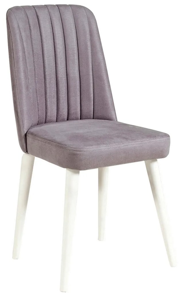 Cadeira Stormi – Branco/Cinza – 47x89x46 cm
