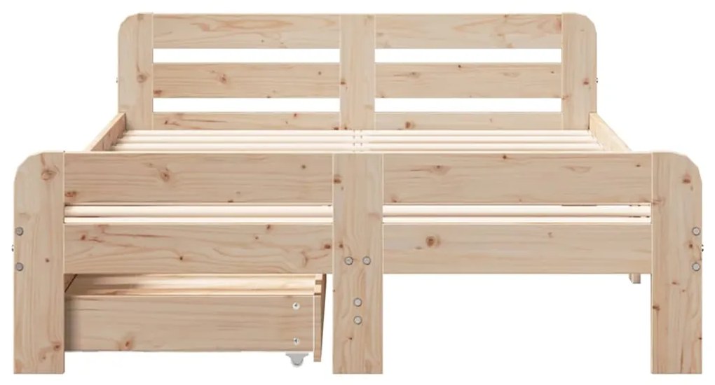 Cama sem colchão 120x190 cm madeira de pinho maciça