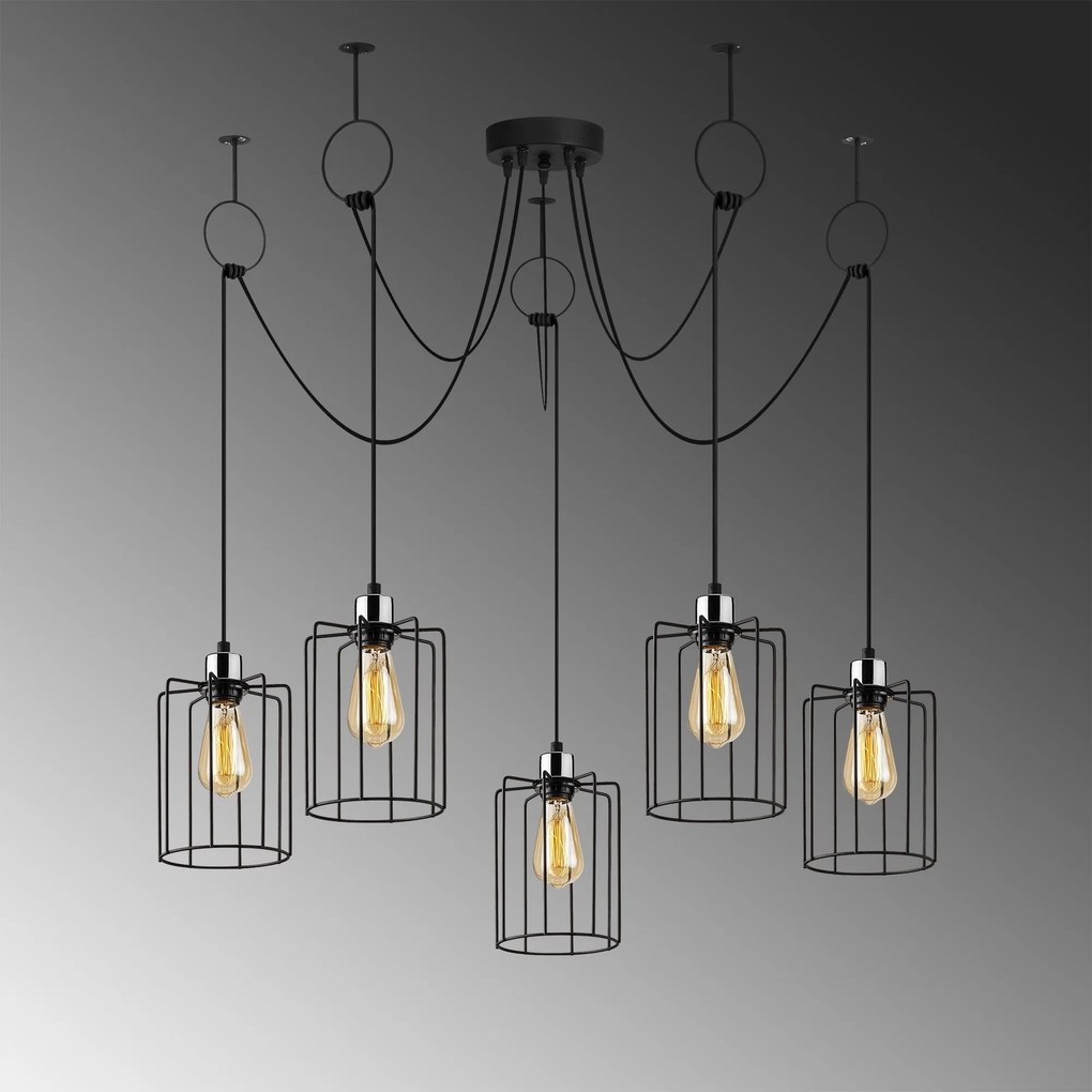 Candeeiro Tel – Preto – 116 cm