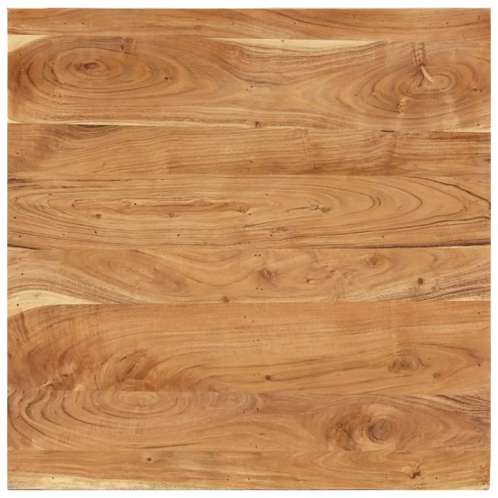 Mesa de centro 80x80x40 cm madeira de acácia maciça