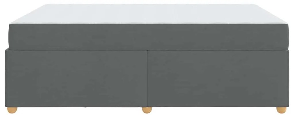 Estrutura de cama com colchão Cinzento escuro 160 x 200 cm