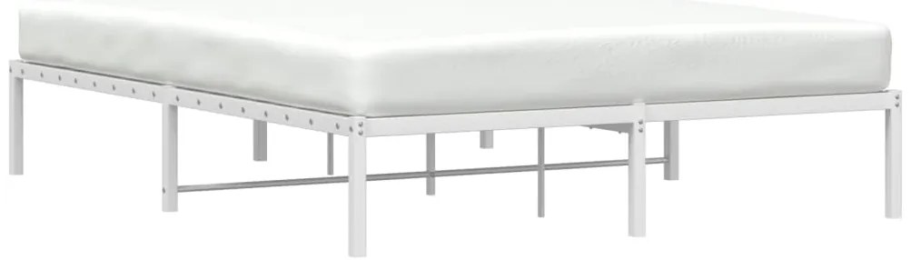 Estrutura de cama 160x200 cm metal branco
