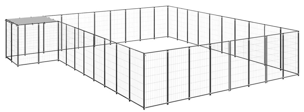 Canil 25,41 m² aço preto