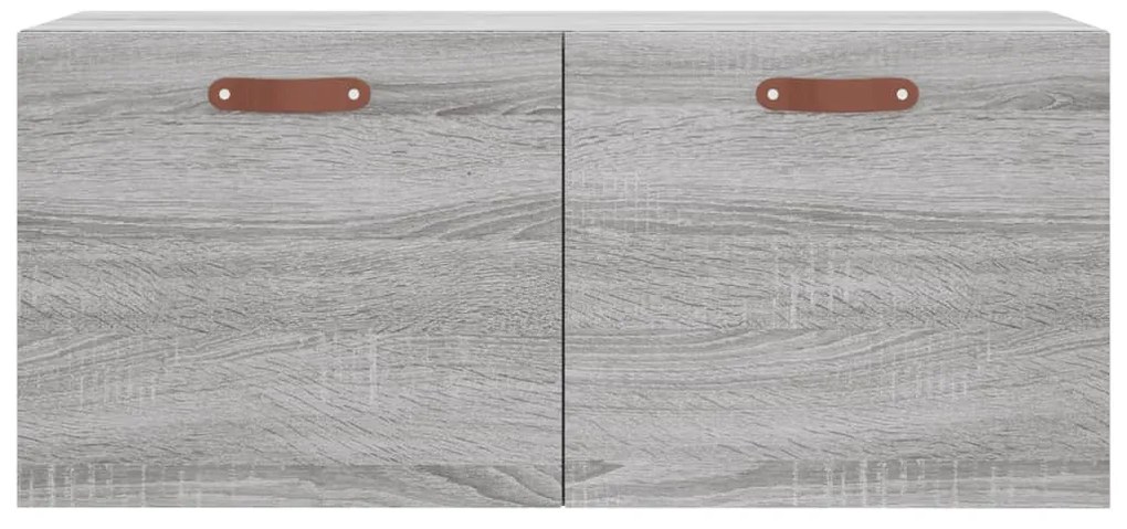 Armário parede 80x36,5x35 cm derivados de madeira cinza sonoma