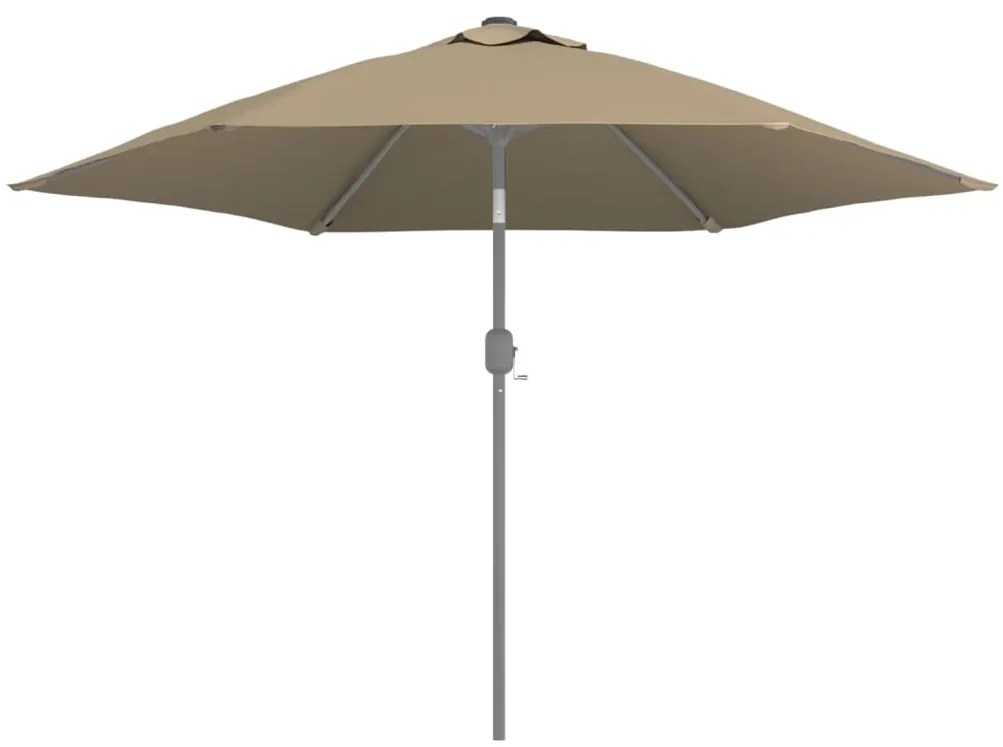 Tecido substituição p/ guarda-sol 300 cm cinzento-acastanhado