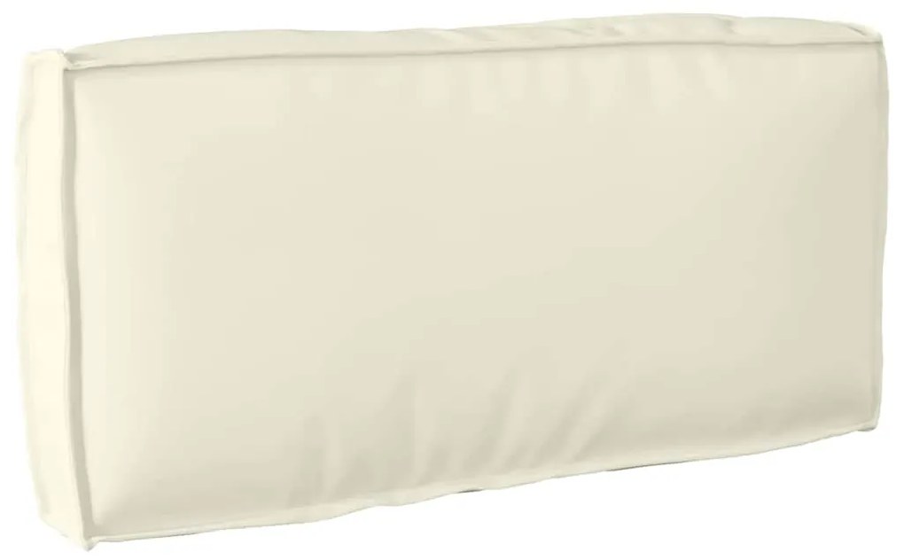 vidaXL Almofada de Palete para Encosto Creme 80 x 40 x 12 cm - Tecido Oxford