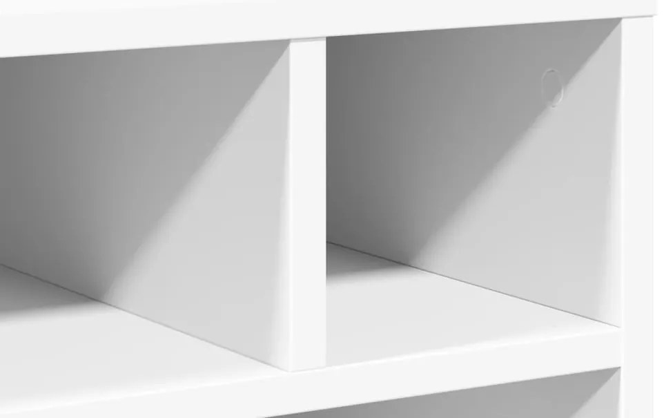 Suporte para impressora com rodas 41x32x48 cm branco