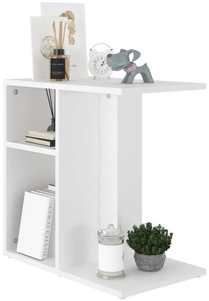 Mesa de apoio 50x30x50 cm contraplacado branco