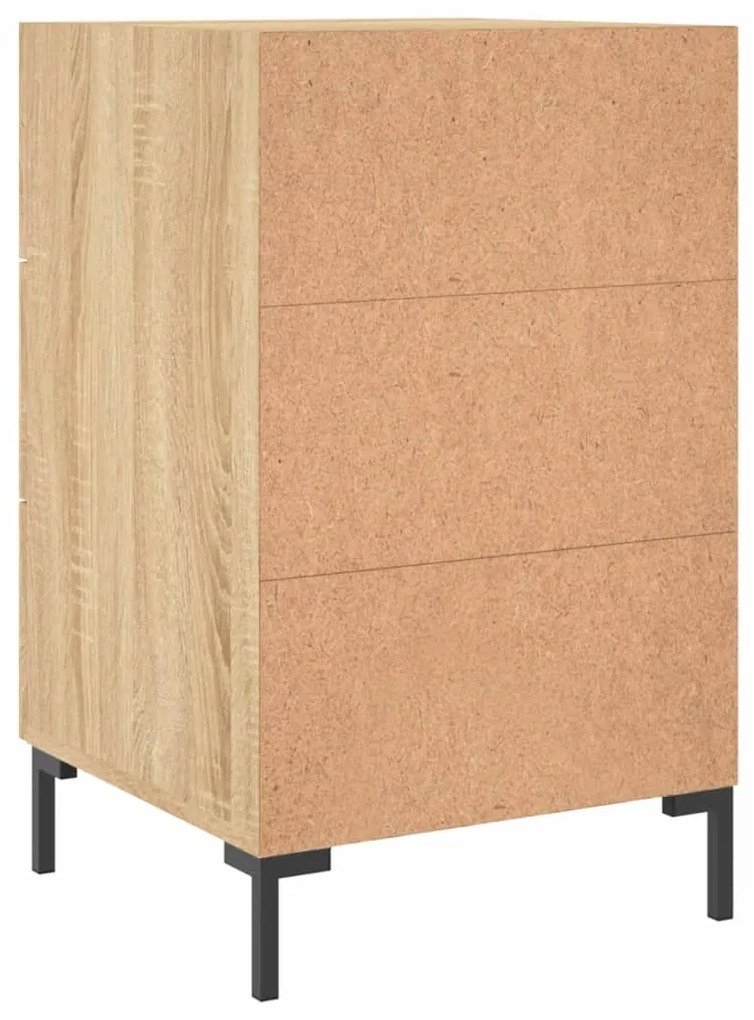 Mesa de cabeceira 40x40x66 cm derivados madeira carvalho sonoma