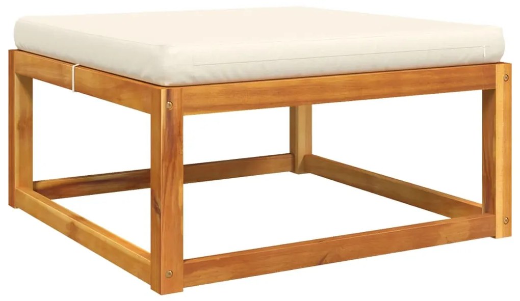 5 pcs conjunto de sofás de jardim com almofadões acácia maciça