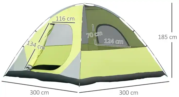 Tenda De Campismo Toldo Aktive - Tenda 4 pessoas