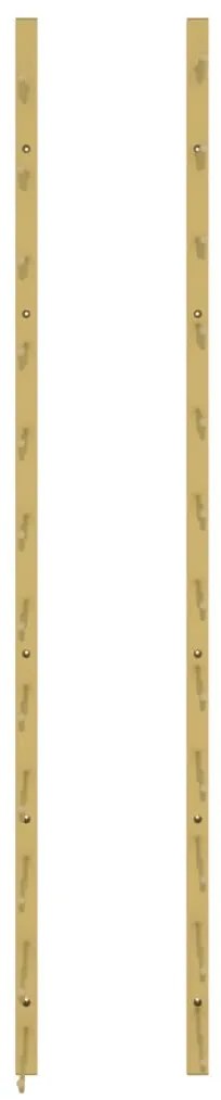 Garrafeira de parede para 24 garrafas ferro dourado