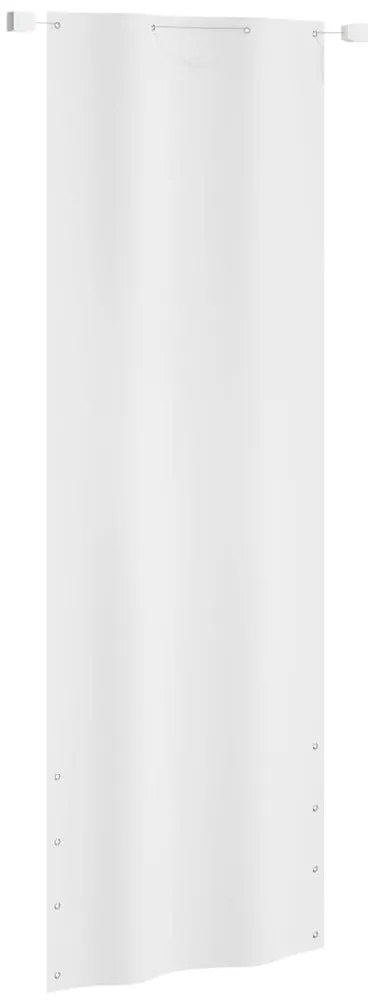 vidaXL Tela de varanda 80x240 cm tecido Oxford branco