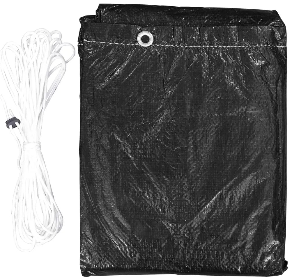 Capas para mobiliário de jardim 2 pcs 7 ilhós 225x143x90 cm