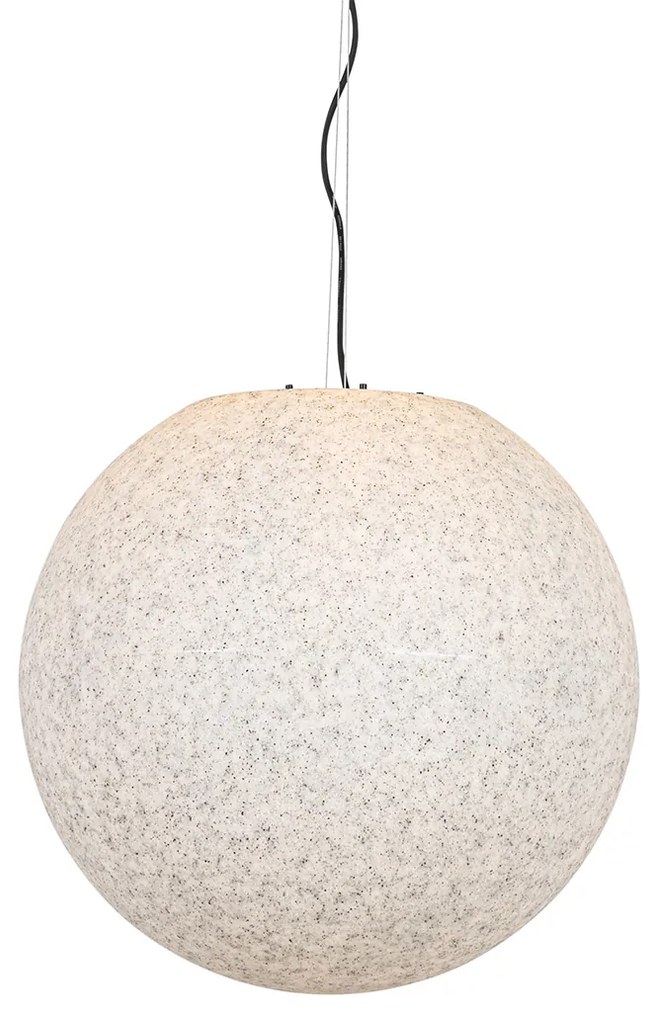Candeeiro exterior inteligente cinzento 56 cm IP65 com LED - Nura Moderno