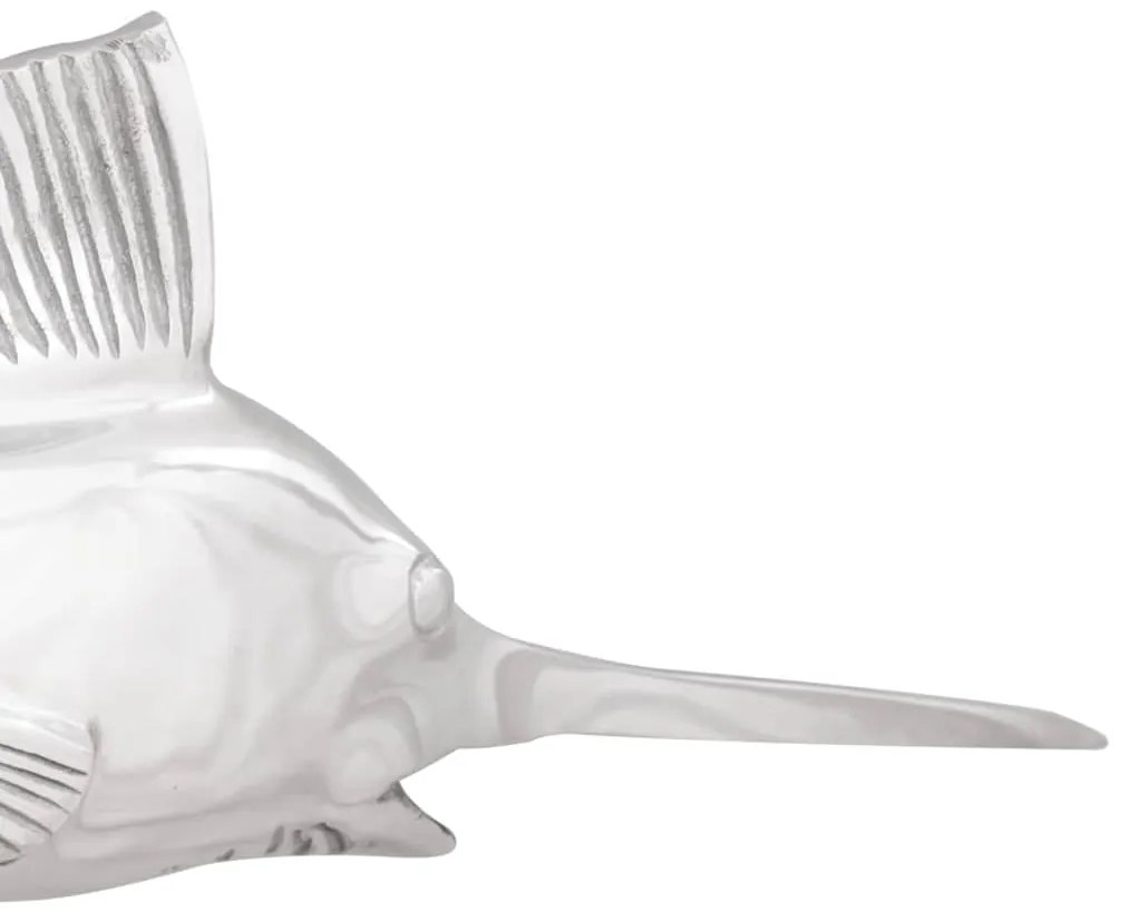 Peixe-Lanterna VidaXL Montado na Parede Prateado 91x8x26 cm em Alumíni