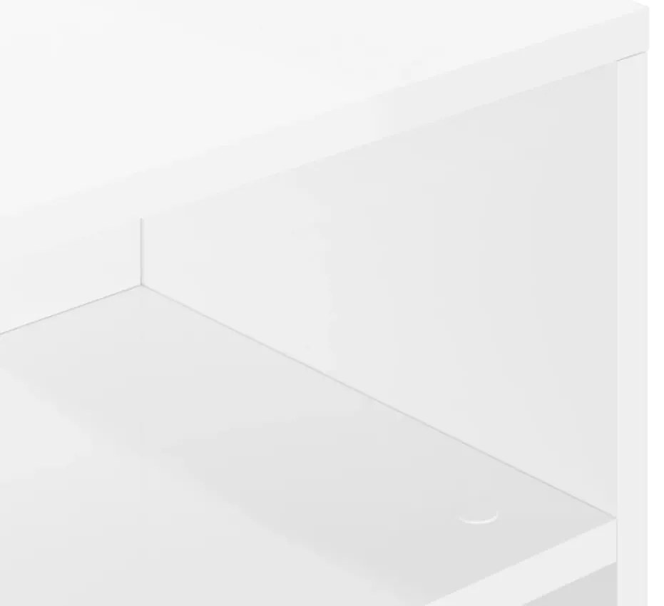 Mesa de centro 90x55x42,5 cm derivados madeira branco brilhante