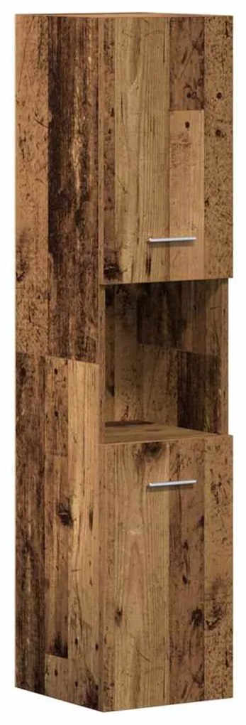 Conjunto de Móveis para Banheiro de 4 Peças - Madeira Velha de Madeira
