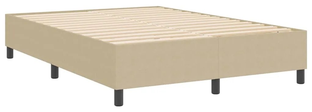 Cama Box Spring vidaXL Verde Claro Cinza 140x200 cm em Tecido Cotelê