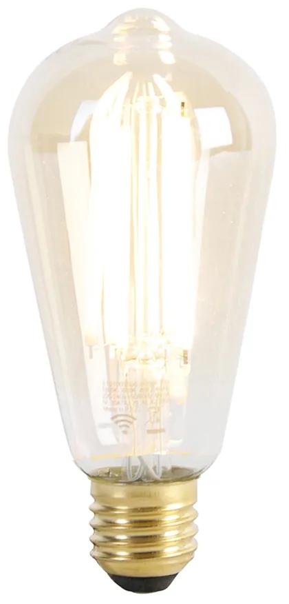 LED Candeeiro de pé inteligente para exterior preto 80 cm incl. Wifi ST64 - Charlois Industrial,Design