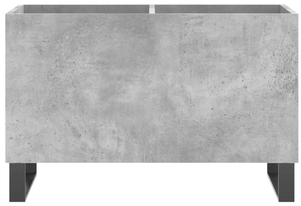 Armário p/ discos 74,5x38x48 cm derivados madeira cinza-cimento