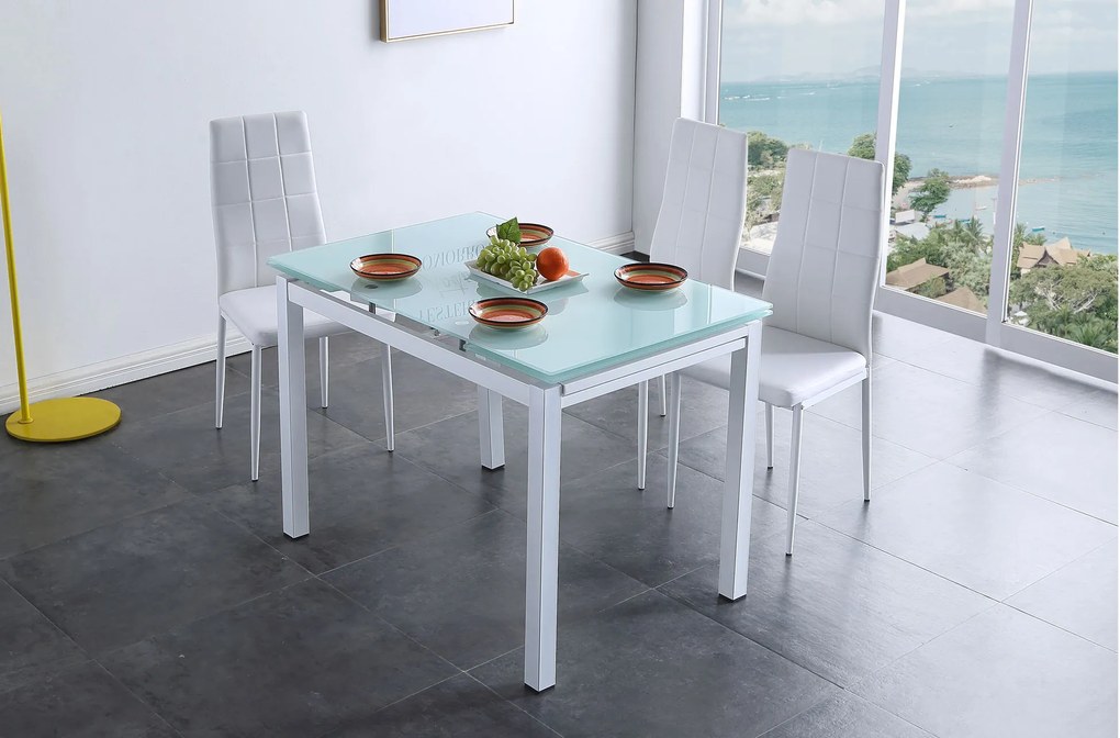 Mesa Milan (Extensiva | (110+60)x70cm | Não personalizável - Branco