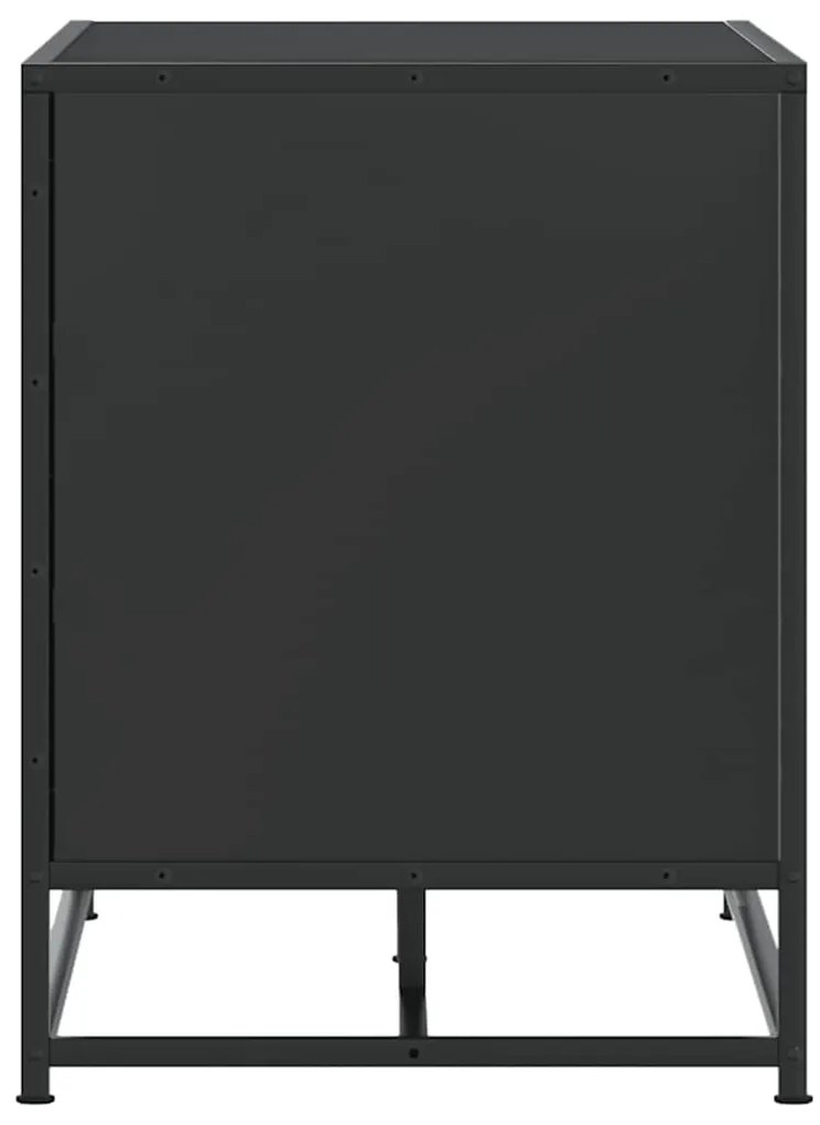Banco para calçado 80x40x53,5 cm madeira e metal preto