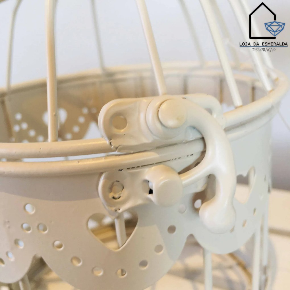 Gaiolas Decorativas Brancas - Menor