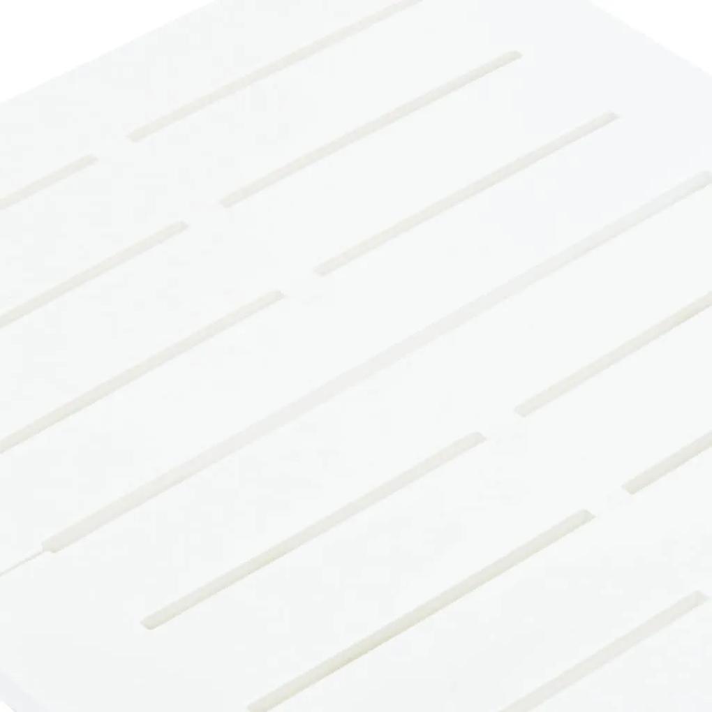 Mesa de jardim dobrável 45x43x50 cm plástico branco