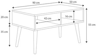 Mesa de centro Sandi branca
