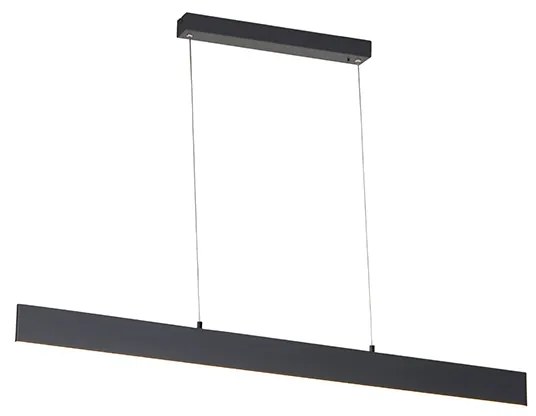 Candeeiro de suspensão cinzento escuro com LED e comando remoto - Casper Moderno