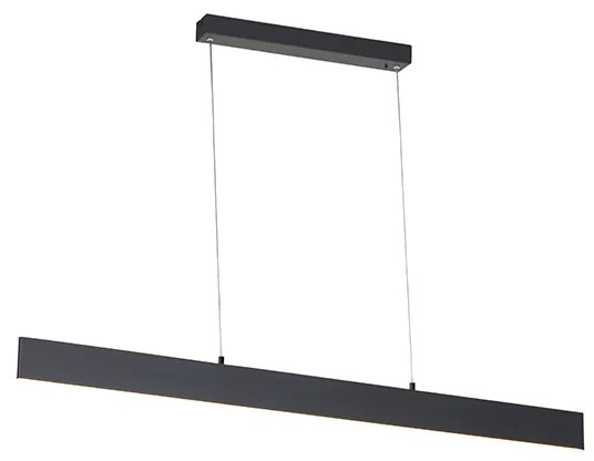 Candeeiro suspenso cinzento escuro incluindo LED com controlo remoto - Casper Moderno