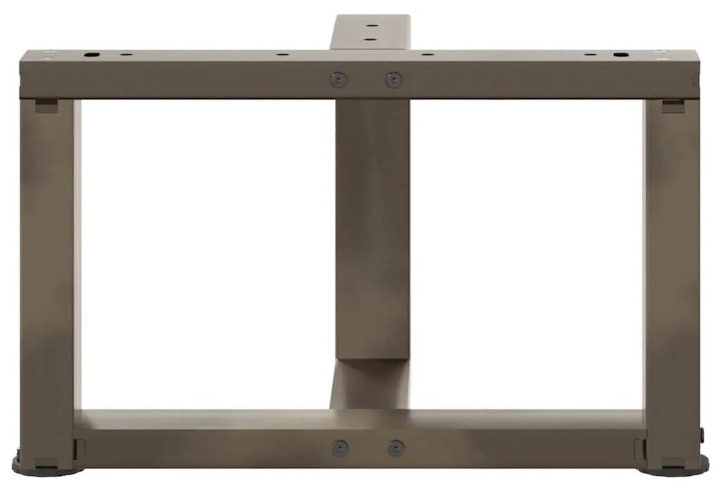 Pés para mesa de centro em forma de T, 2 peças, preto, 40x25x(30-31) c