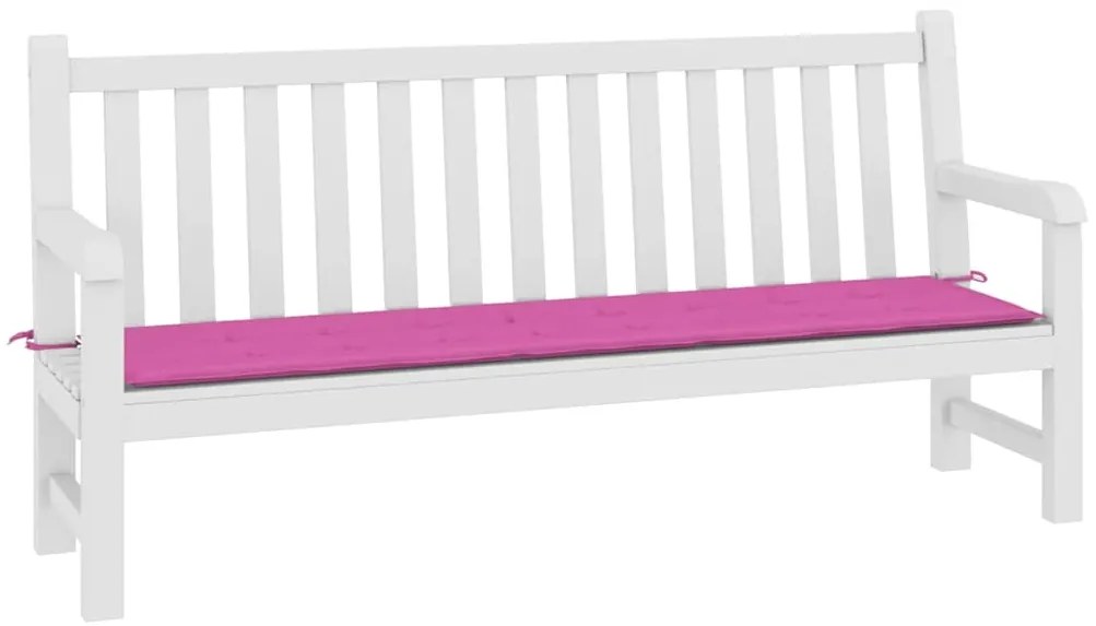 Almofadão p/ banco de jardim 200x50x4 cm tecido rosa