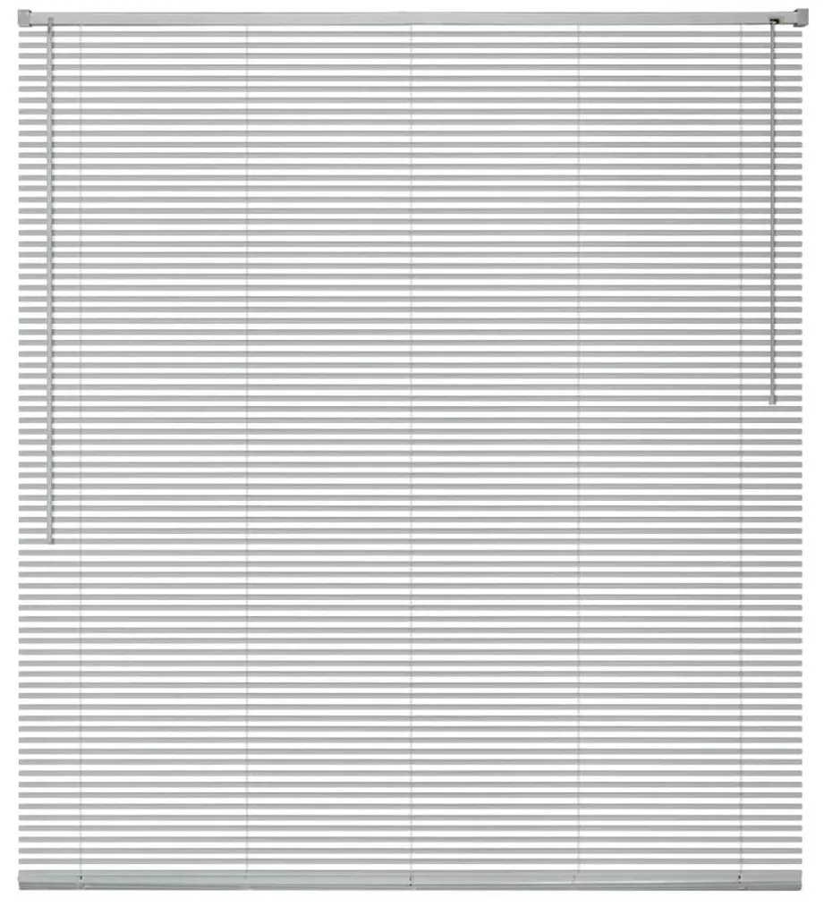 vidaXL Persianas em alumínio 60x220 cm prateado