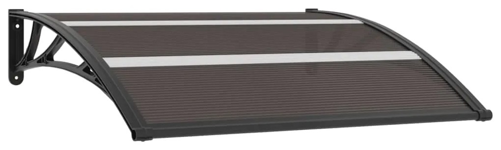 144823 vidaXL Toldo para porta 120x80 cm PC preto