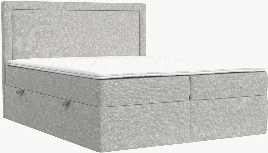 Cama divã em chenille artesanal com arrumação Rebeca, H2