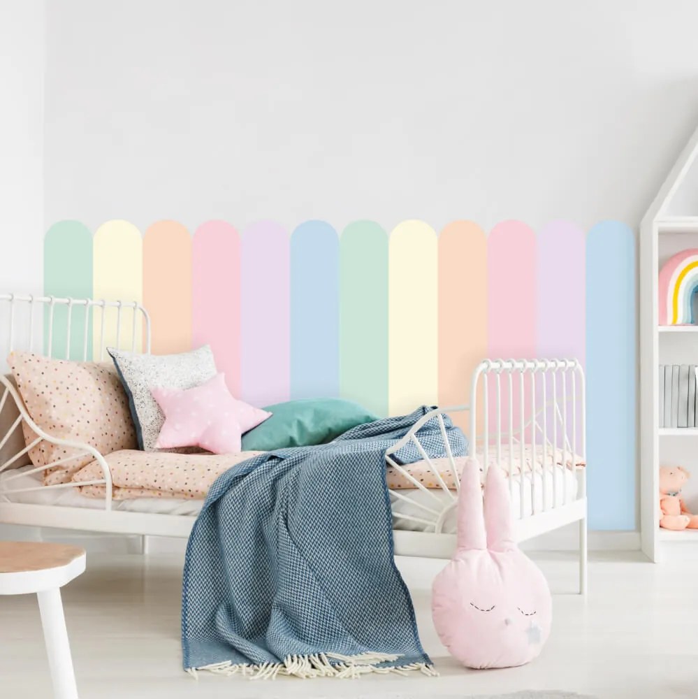 Autocolante de parede Arc - Pastel Dream (Suave, pastel para crianças)