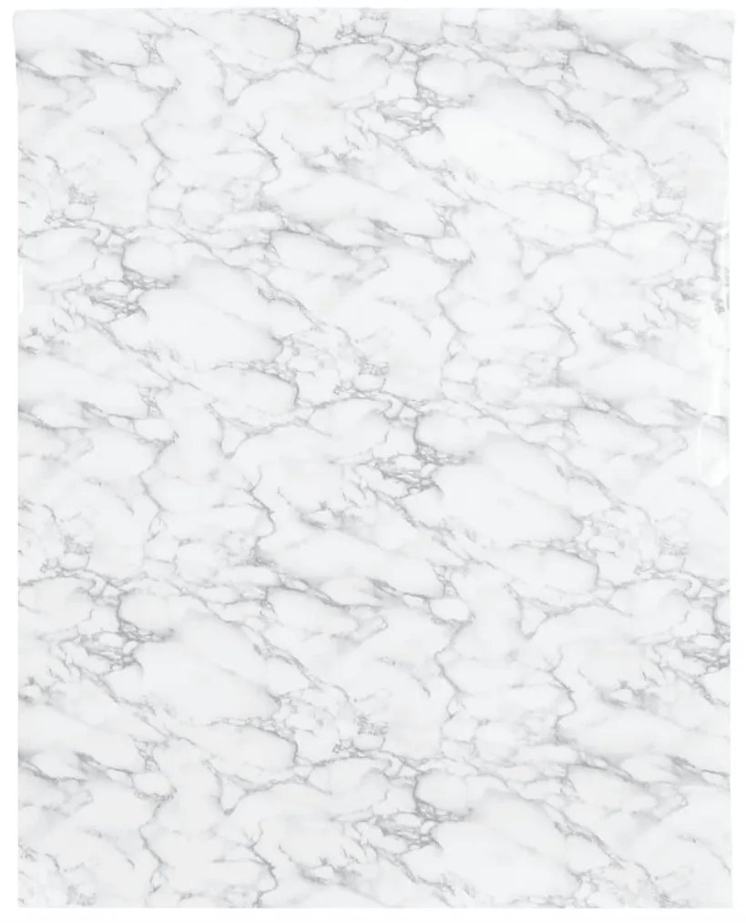 Autocolantes para móveis 90x500 cm PVC branco mármore