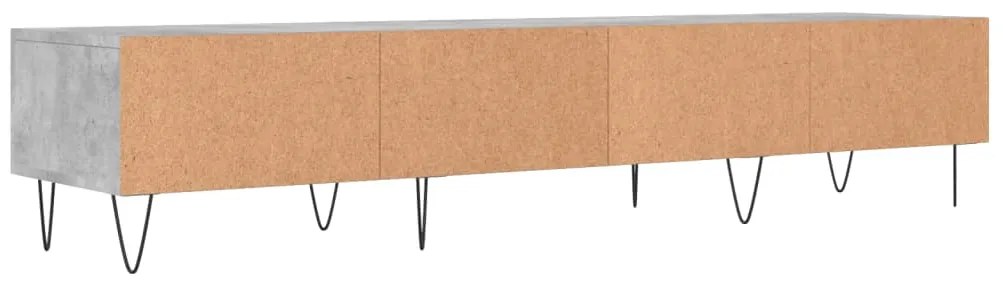 Móvel de TV 150x36x30 cm derivados de madeira cinzento cimento