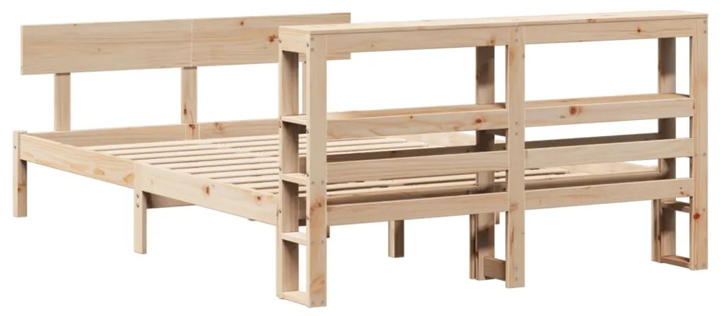 Cama sem colchão 120x190 cm madeira de pinho maciça