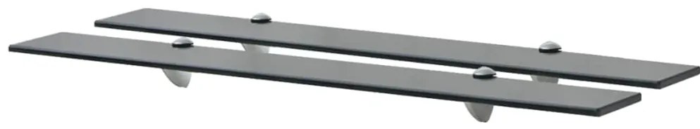 Prateleiras flutuantes 2 pcs vidro 80x20 cm 8 mm