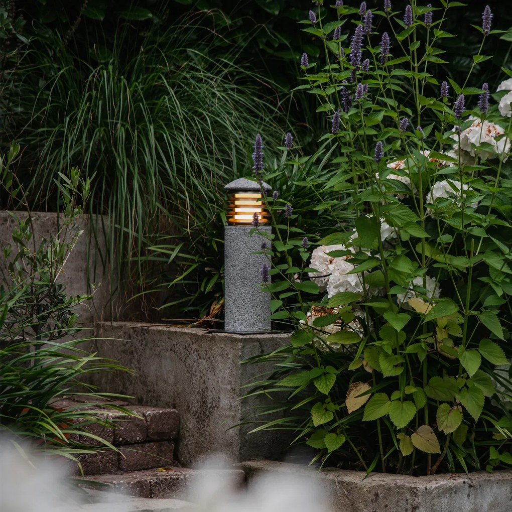 Lâmpada de pé moderna de granito ao ar livre de 40 cm - feliz