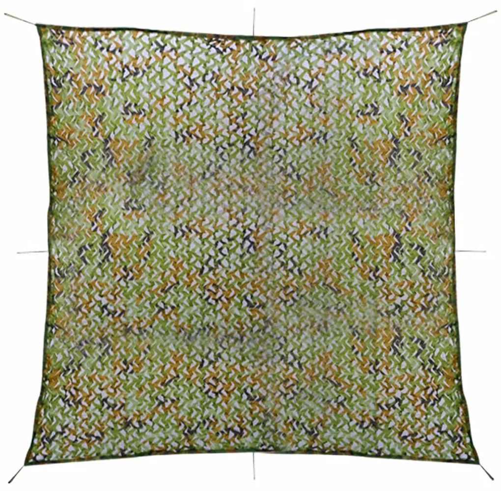 Rede de camuflagem com saco de armazenamento 6x6 m