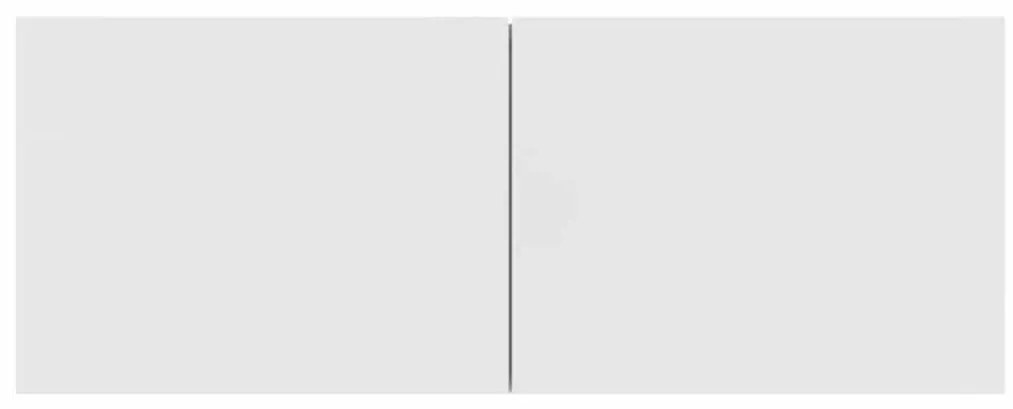 Móveis TV 2pcs 80x30x30cm derivados de madeira branco