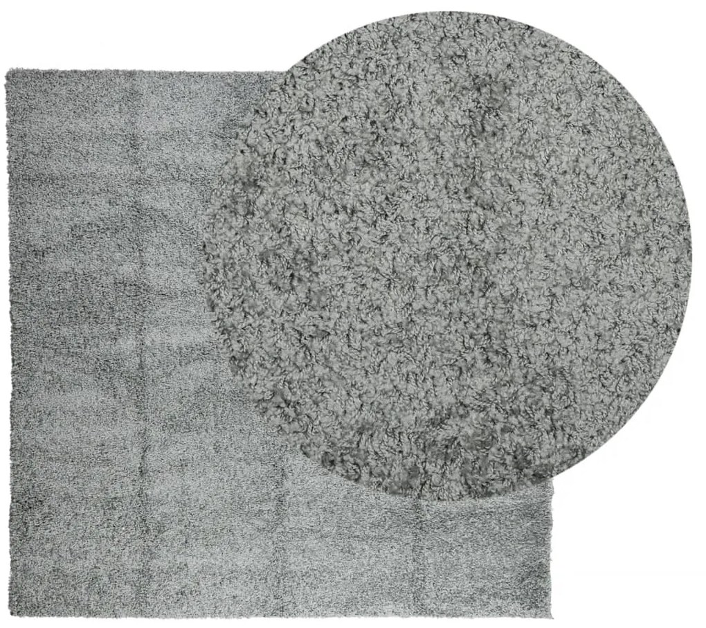 Tapete shaggy de pelo alto PAMPLONA 200x200 cm verde