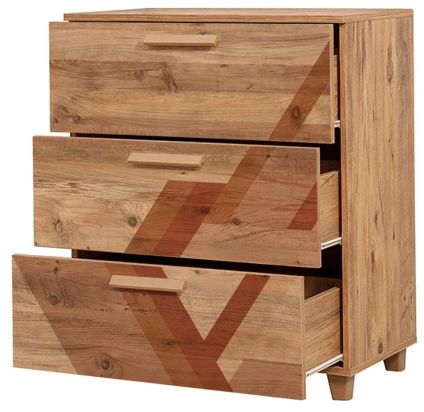 Cômoda Leva Gravis – Pinho Atlântico – 80x95x43 cm