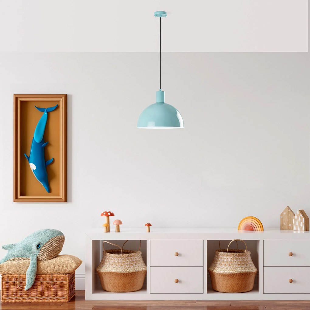 Candeeiro de Teto Kure – Turquesa – Ø30 h:23 cm