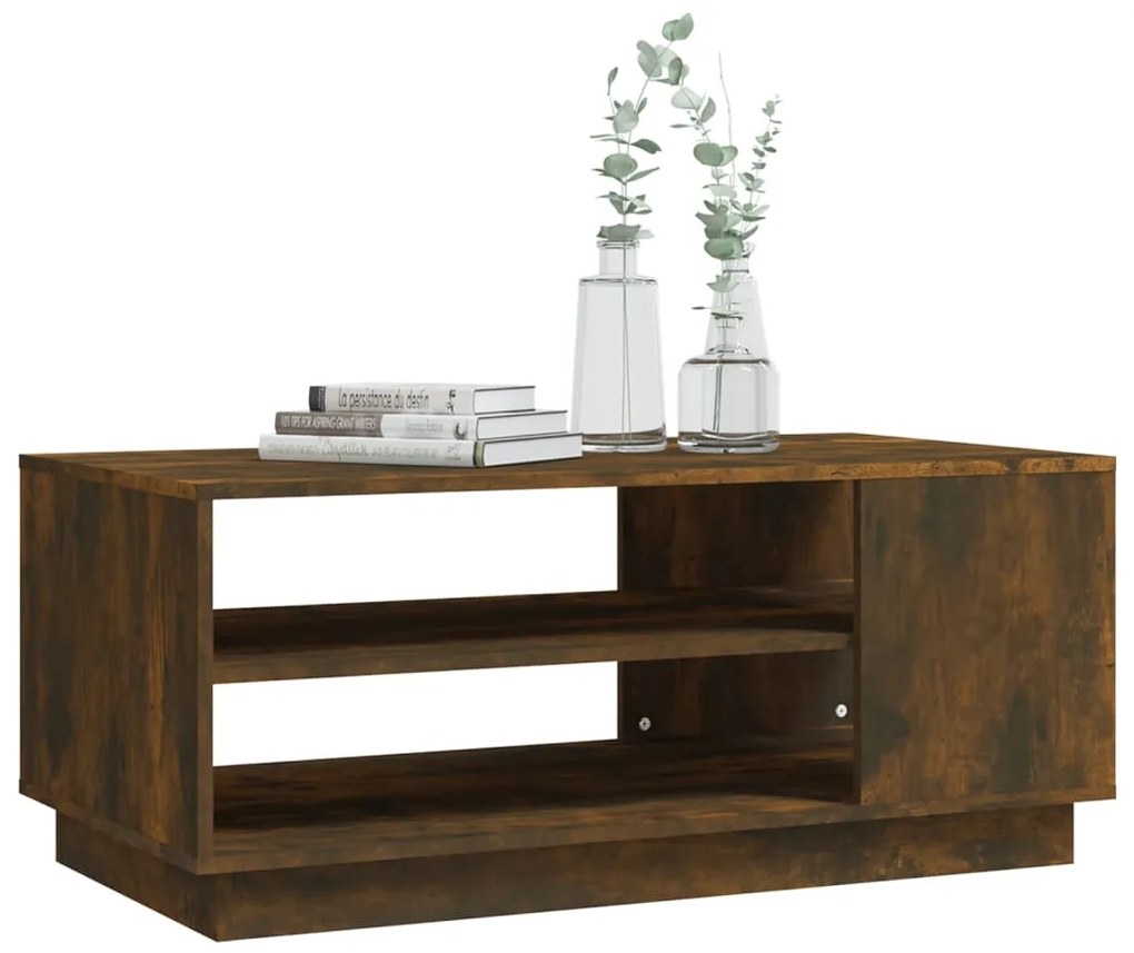 Mesa de centro 102x55x43 cm derivados madeira carvalho fumado